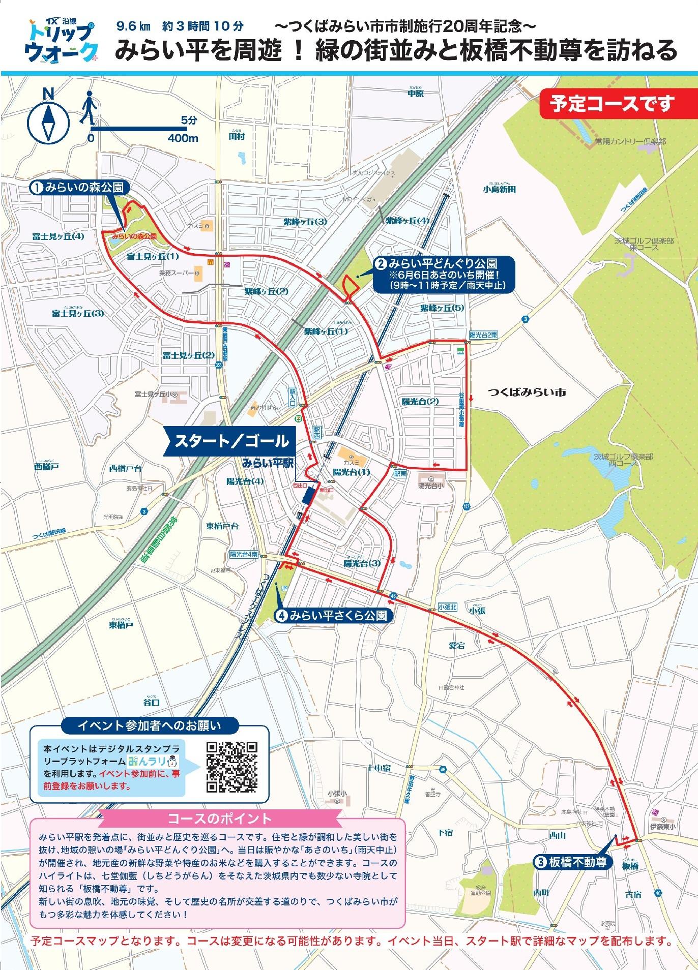 2026年度第2回つくばみらい市エリアのマップ
